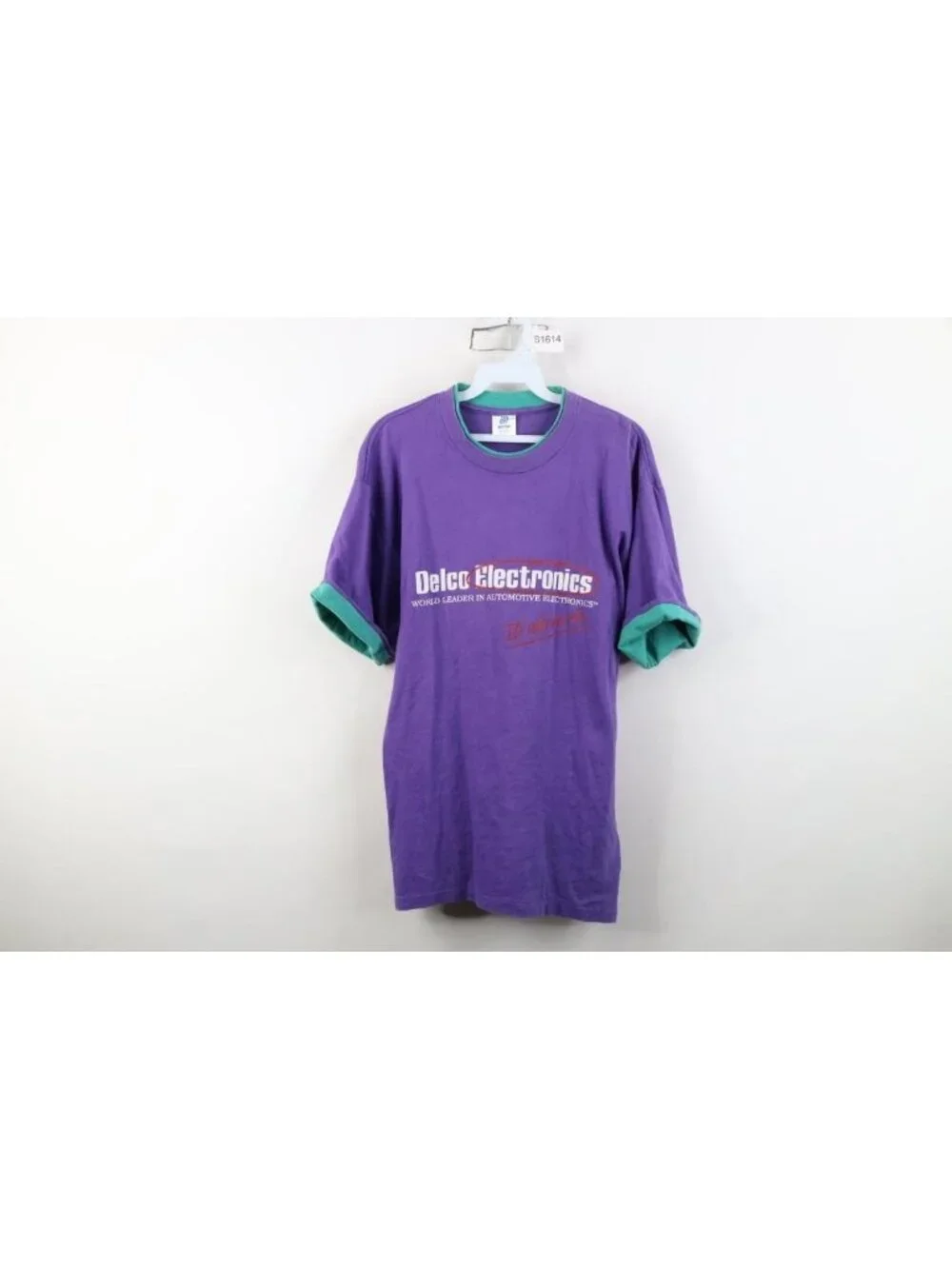 Vintage 90s Mens Large Faded Delco Electronics Automotive Layered T-Shirt USA